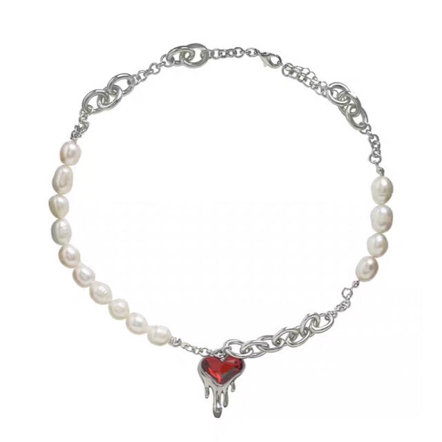 SUMIYAKI   Heart Pearl necklace