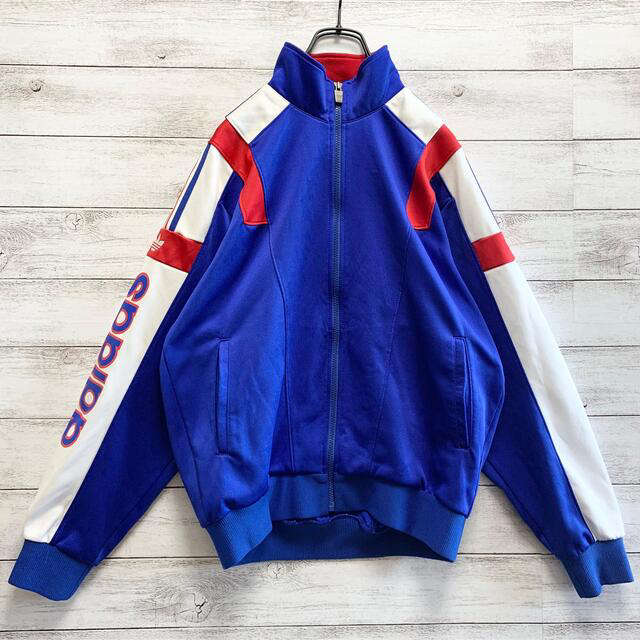 90's adidas アディダス トラックジャケット トリコロール