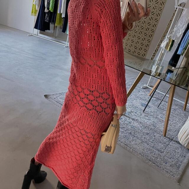 Ameri VINTAGE - 【Ameri VINTAGE】CROCHET RAGLAN LONG DRESSの通販