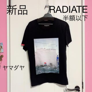 スコットクラブ(SCOT CLUB)の新品RADIATEヤマダヤ黒ブラックTシャツ猫写真プリントTシャツAga(Tシャツ(半袖/袖なし))