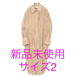 マメ(mame)のmame kurogouchi マメ　ワンピース　未使用　サイズ2 コード刺繍(ロングワンピース/マキシワンピース)