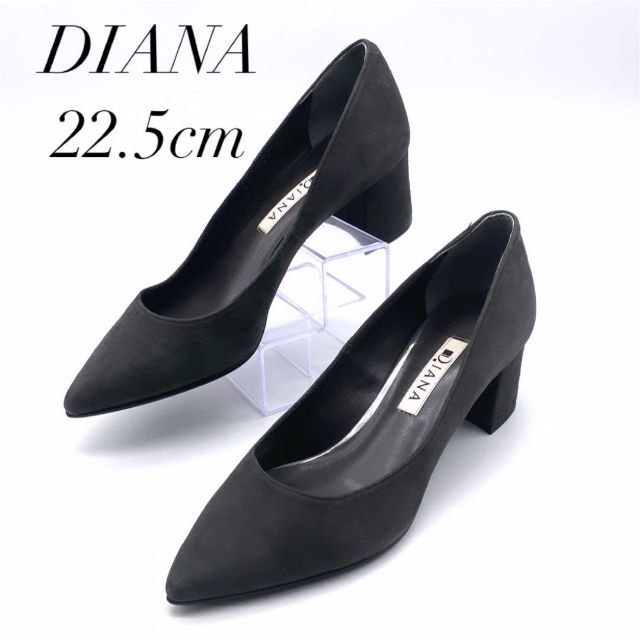 DIANA - 【ほぼ未使用✨】DIANA 22.5cm グレー スエード ポインテッド ...