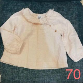 ベビーギャップ(babyGAP)のGAP キラキラ長袖トップス　70(シャツ/カットソー)