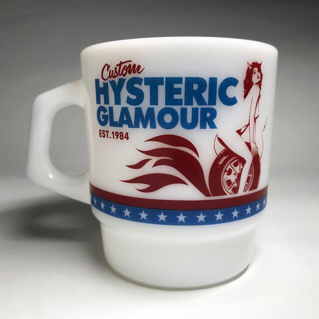 HYSTERIC GLAMOUR(ヒステリックグラマー)のヒステリックグラマー×ファイヤーキング、スタッキングマグMilk White インテリア/住まい/日用品のキッチン/食器(グラス/カップ)の商品写真