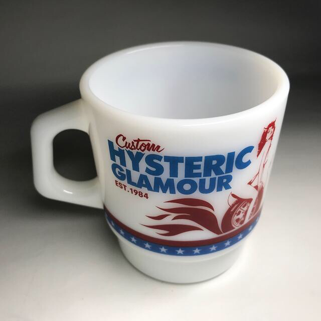 HYSTERIC GLAMOUR(ヒステリックグラマー)のヒステリックグラマー×ファイヤーキング、スタッキングマグMilk White インテリア/住まい/日用品のキッチン/食器(グラス/カップ)の商品写真