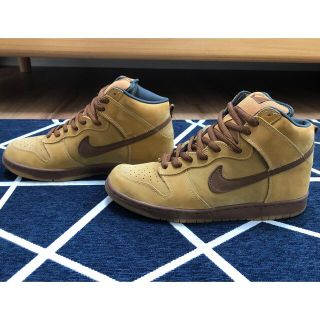 ナイキ(NIKE)の美品 Nike SB Dunk High "Wheat"ナイキSBダンク(スニーカー)