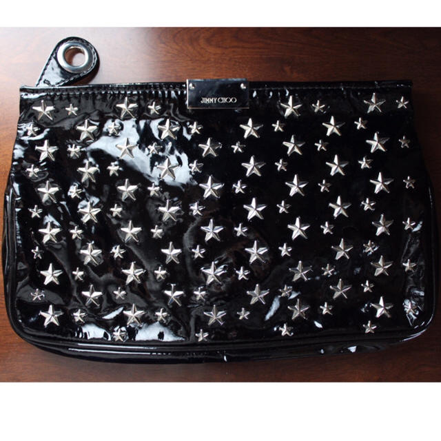 JIMMY CHOO ジミーチュウ クラッチバッグ スター レザー 本革 - www