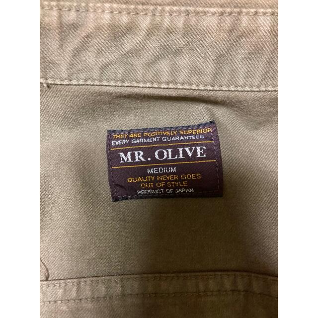 Mr.OLIVE(ミスターオリーブ)のミスターオリーブ　デニムジャケット　カーキ メンズのジャケット/アウター(Gジャン/デニムジャケット)の商品写真