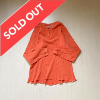 sold out！KINGSIZE XL サーマルカットソー XL  オレンジ(Tシャツ/カットソー(七分/長袖))