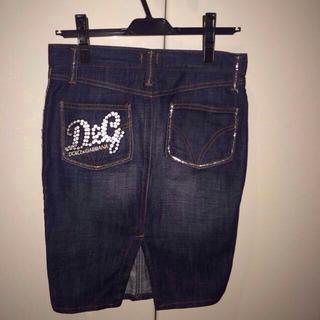 ドルチェアンドガッバーナ(DOLCE&GABBANA)のD&Gのジーンズスカート(ひざ丈スカート)