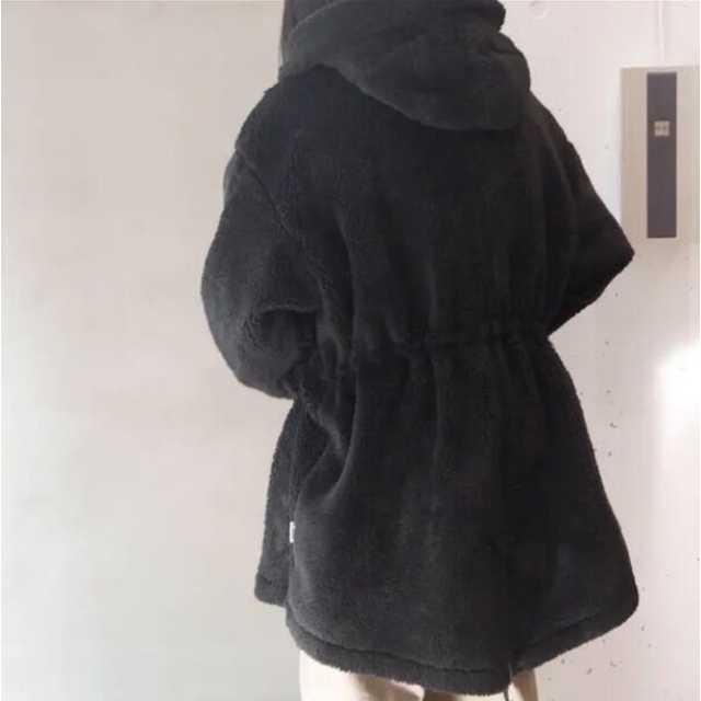 UNUSED(アンユーズド)の■新品■seasoning シーズニング ボアモッズコート ブラック フリー メンズのジャケット/アウター(モッズコート)の商品写真