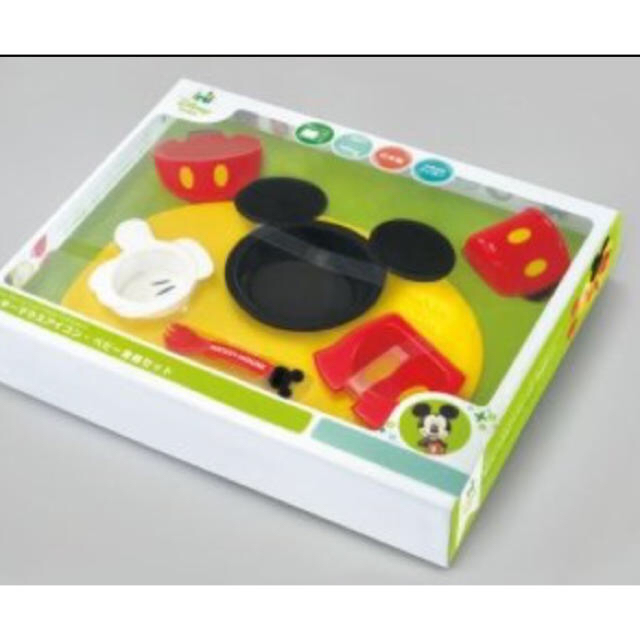 Disney(ディズニー)のベビー食器 ミッキーマウスアイコン キッズ/ベビー/マタニティの授乳/お食事用品(離乳食器セット)の商品写真