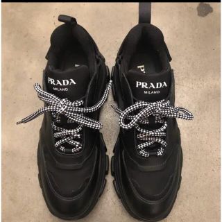 プラダ(PRADA)のPrada Pegasus 24.5cm 37.5スニーカー(スニーカー)