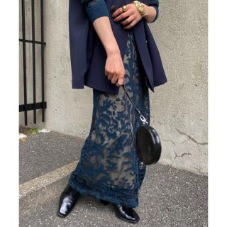 アメリヴィンテージ(Ameri VINTAGE)のameri DEVORER FLOWER SHEER SKIRT (ロングスカート)