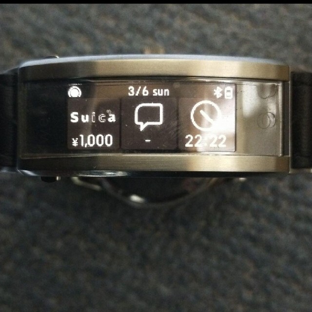 ソニー wena3 スマートウォッチ 電子マネー機能搭載！腕時計(デジタル)