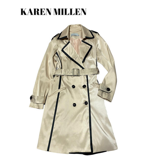 Karen Millen(カレンミレン)のKAREN MILLEN カレンミレン トレンチコート スプリングコート レディースのジャケット/アウター(トレンチコート)の商品写真