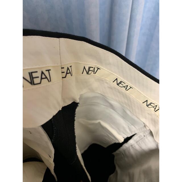 NEAT  COTTON SATIN │WIDE - BLACK    21aw メンズのパンツ(チノパン)の商品写真