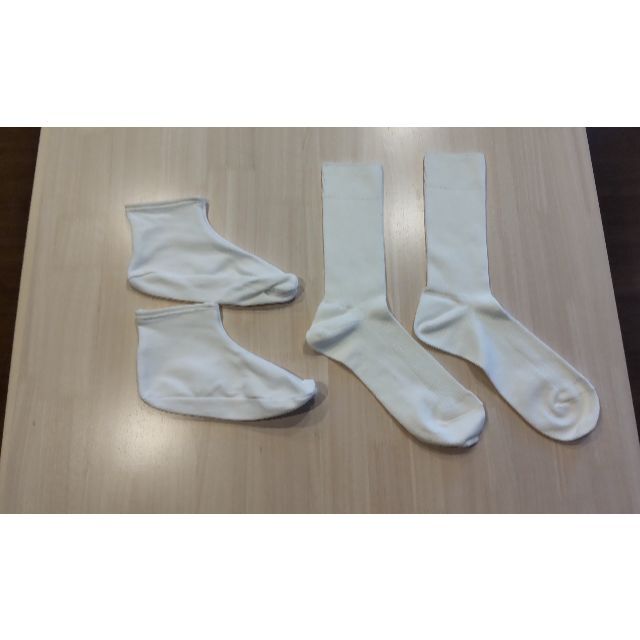 新郎用白足袋ソックス・白靴下　ウェディング　和装 メンズの靴/シューズ(下駄/草履)の商品写真