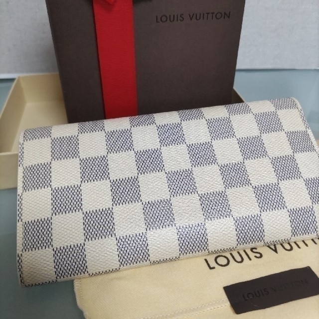 Louis Vuitton ダミエアズール 長財布  エミリー