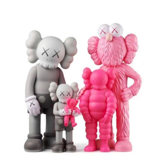 エンタメ/ホビーKAWS FAMILY GREY/PINK/FLUORO PINK