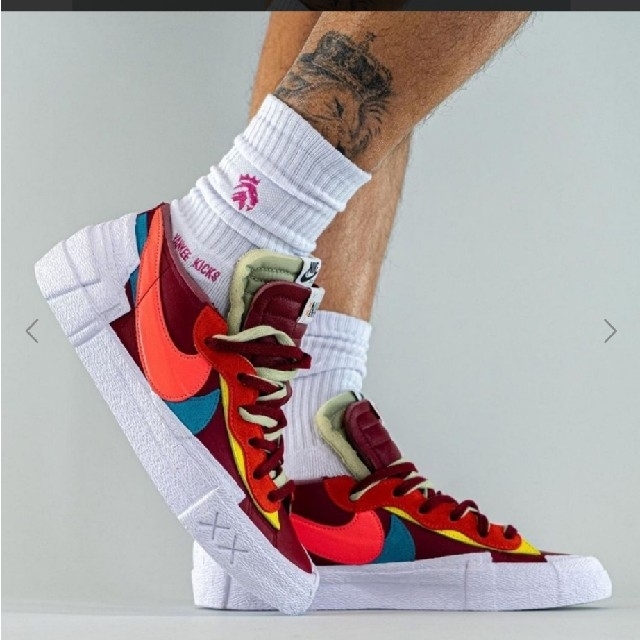 新品 Nike×Sacai×Kaws BLAZER LOW　パープル26.5cm 5