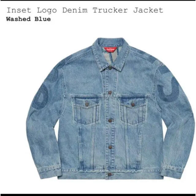 Supreme Inset Logo Denim Trucker Jacket