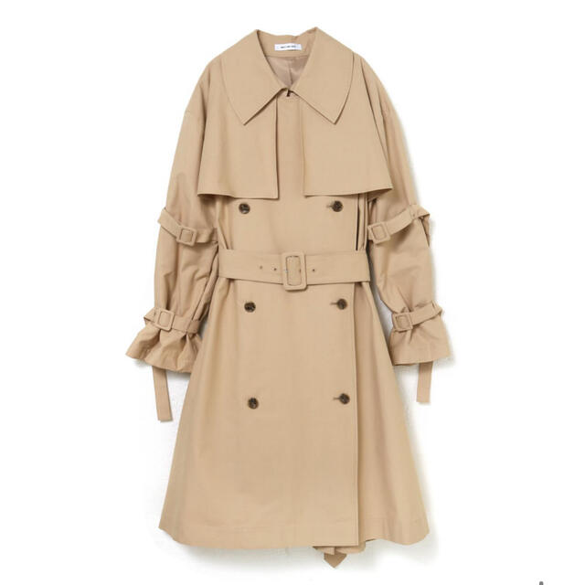 meltthelady wing collar trench coat blue