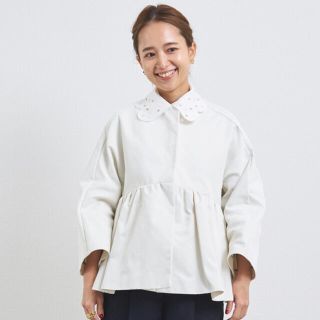 ドゥロワー ショート ノーカラージャケット(レディース)の通販 53点 クーポン最安値 Drawer ドゥロワー ノーカラーペプラムジャケット サイズ 36 グレージュ ノーカラージャケット