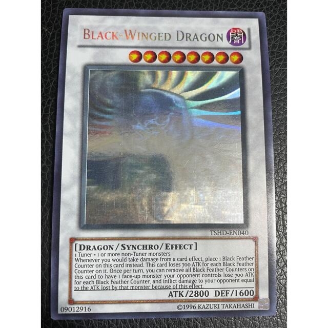遊戯王 英語版 ブラックフェザー・ドラゴン ホログラフィックレア 2022
