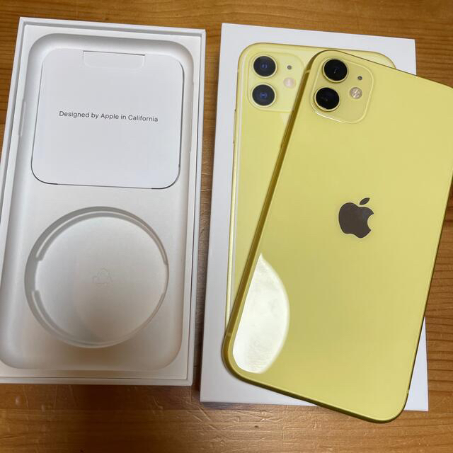 iPhone11 SIMフリー 本体 128GB イエロー MHDL3J/A