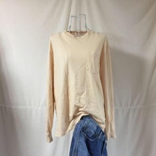 ビームス(BEAMS)の限定値下 FRUITOFTHELOOM フルーツオブザルーム ロンT beige(Tシャツ(長袖/七分))