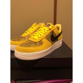 ナイキ(NIKE)のAIR FORCE 1 PRM イエロー　27.5cm(スニーカー)