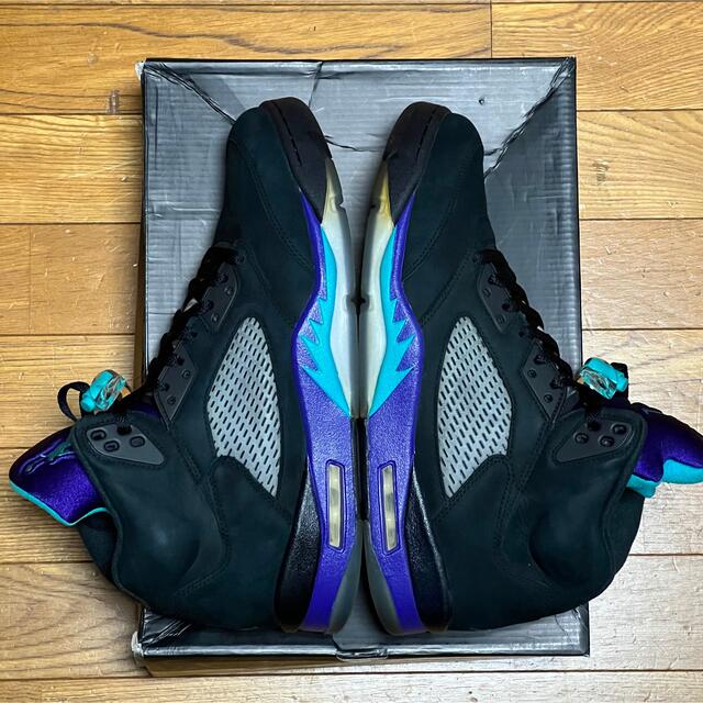 NIKE(ナイキ)の30 NIKE AIR JORDAN 5 RETRO BLACK GRAPE メンズの靴/シューズ(スニーカー)の商品写真