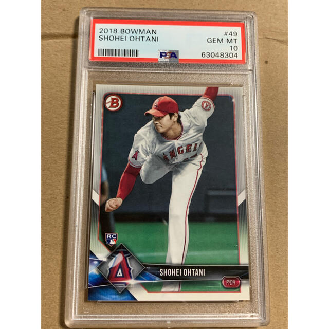 2018 bowman 大谷翔平　RC psa10シングルカード