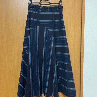 マウジー(moussy)のMULTI STRIPE スカート(ロングスカート)