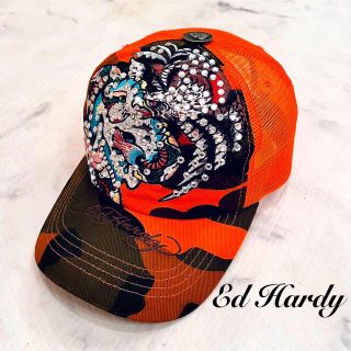 エドハーディー(Ed Hardy)の希少 EdHardy エドハーディー キャップ CAP ラインストーン付(キャップ)