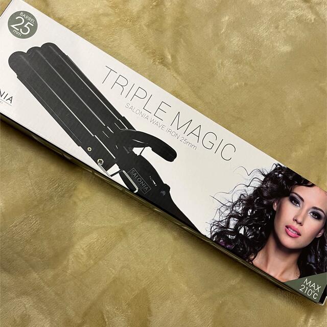 【るん様専用】サロニア　TRIPLE MAGIC アイロン　ウェーブ スマホ/家電/カメラの美容/健康(ヘアアイロン)の商品写真