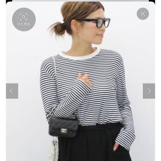 ドゥーズィエムクラス(DEUXIEME CLASSE)のDeuxieme Classe☆完売COCO Stripe Tシャツ☆美品(Tシャツ(長袖/七分))