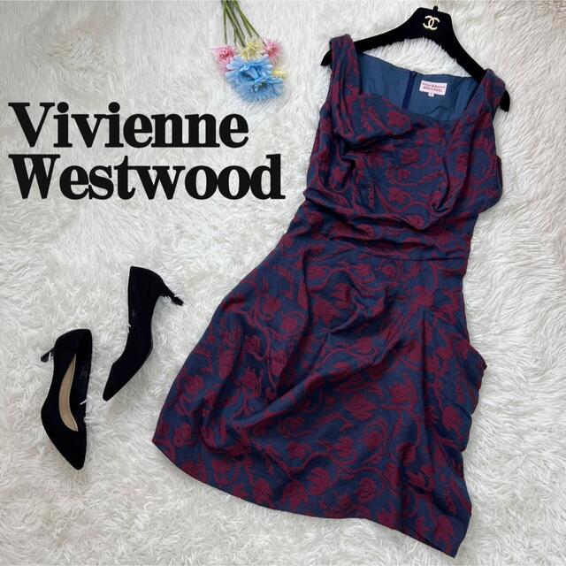 最高の 美品 ワンピース オーブ総柄 Westwood 【完売品】【M】Vivienne