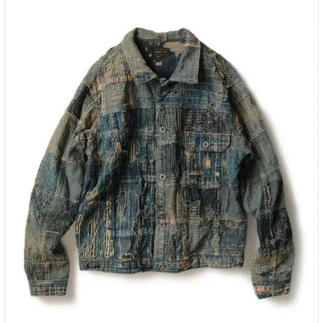 KAPITAL(キャピタル)の希少‼️サイズ5新品　KAPITAL / BORO SPRING 1ST JKT メンズのジャケット/アウター(Gジャン/デニムジャケット)の商品写真