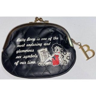 Betty boop ベティブープ　昭和レトロがまぐちポーチ　レザー(ポーチ)