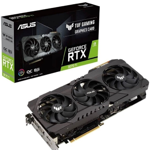 8pin8pin冷却ファンASUS RTX3070Ti TUF GAMING 新品未開封