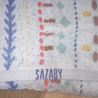 サザビー(SAZABY)のSAZABY　バスタオル　少し厚手大きめ(タオル/バス用品)