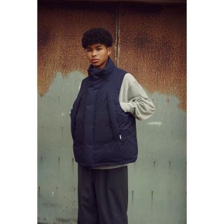 1LDK SELECT - DAIWA PIER39 GORE-TEX DOWN VEST M navyの通販 by