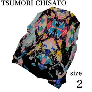 ツモリチサト(TSUMORI CHISATO)のツモリチサト カットソー 大人のためのファンタジーTシャツ 総柄 ビジュー  (Tシャツ(半袖/袖なし))