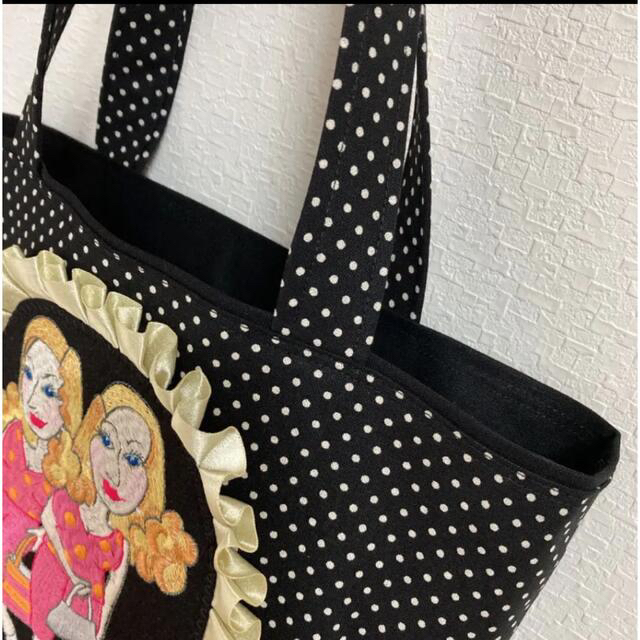 ロラライハリス 刺繍 ツインレディ トートバッグ | tradexautomotive.com