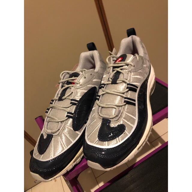 27cmカラーSupreme airmax98 NAVY 27cm