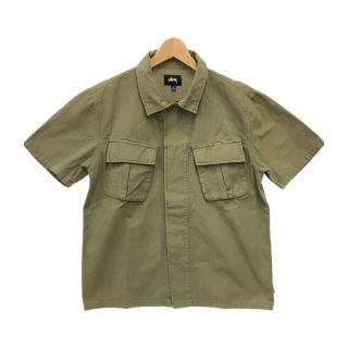 ステューシー(STUSSY)のステューシー STUSSY 半袖シャツ カーキ    メンズ M(シャツ)