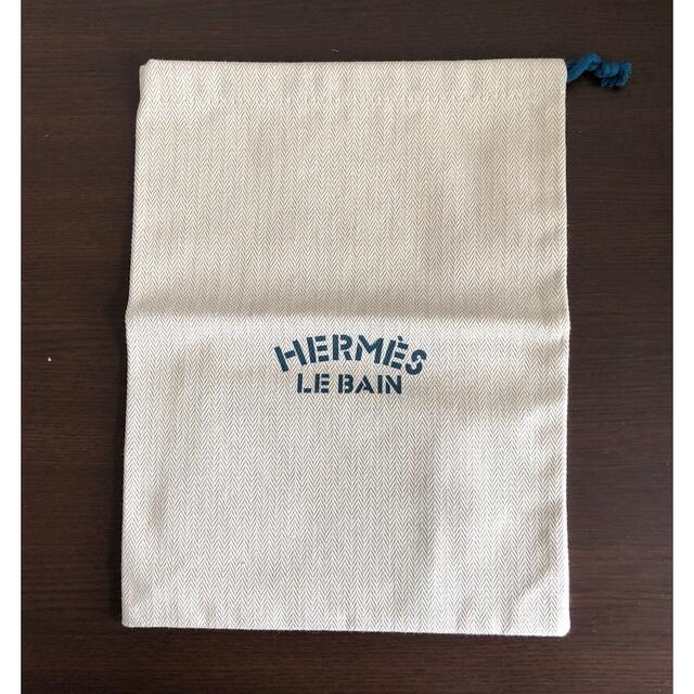 Hermes(エルメス)の未使用 エルメス 巾着袋 Le bain 防水 ブルー レディースのファッション小物(ポーチ)の商品写真