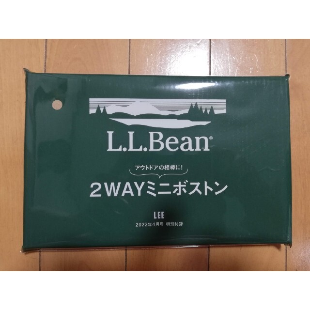 L.L.Bean(エルエルビーン)の【付録のみ】LEE4月号 L.L.Bean 2wayミニボストン エンタメ/ホビーの雑誌(ファッション)の商品写真